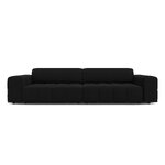 Aksominė sofa (luc) juoda, aksominė