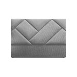 Headboard (alpilles) christian lacroix light grey, velvet, 120x10x140