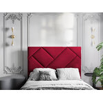 Headboard (alpilles) christian lacroix red, velvet, 120x10x140