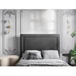 Headboard (marie) christian lacroix dark gray, velvet, 120x10x140