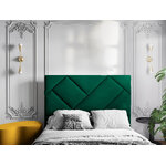 Headboard (alpilles) christian lacroix bottle green, velvet, 120x10x160