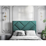 Headboard (alpilles) christian lacroix petrol, velvet, 120x10x160