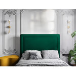 Headboard (marie) christian lacroix bottle green, velvet, 120x10x160