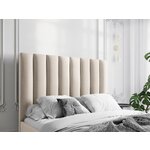 Smėlio spalvos aksominis lovos galvūgalis Camargue (Christian Lacroix) 180x120