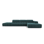 Velvet sofa (luc) benzinas, aksomas, juodas plastikas, geriau