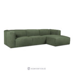 Угловой диван muse (Christian Lacroix) 310см бутылочно-зеленый, бархат, лучше