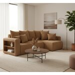 Коричневый U-образный диван-кровать с полкой (Solero U) Comfort (копия)