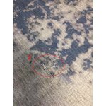 Bluish patterned rug vintage (arte espina) 160x230 with a beauty flaw