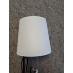 Black and white table lamp (cade) with a beauty flaw