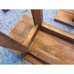 Скамейка из массива дерева (скамья) 100см с косметическим дефектом