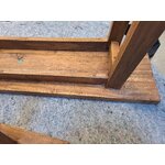 Скамейка из массива дерева (скамья) 100см с косметическим дефектом