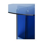 Blue round glass dining table (anouk) whole