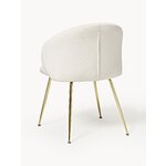 Light beige velvet chair (luisa) intact