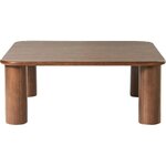 Dark Brown Solid Wood Coffee Table (Didi)