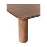 Dark Brown Solid Wood Coffee Table (Didi)