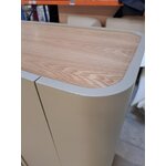 Beige cabinet (jodie) with cosmetic flaws.