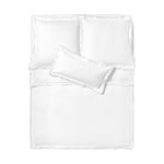 Baltas medvilninis antklodės užvalkalas Carlotta 135x200