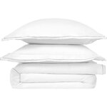 Baltas medvilninis antklodės užvalkalas Carlotta 135x200