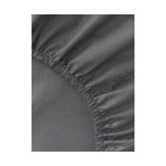 Black Cotton Elasticated Linen (Elsie) 90x200