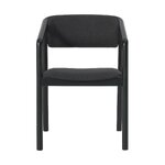 Black Solid Wood Armchair (Gali)