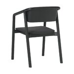 Black Solid Wood Armchair (Gali)
