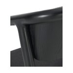 Black Solid Wood Armchair (Gali)
