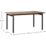Brown Dining Table (Blue)