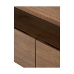 Dark brown solid wood cabinet (libby)