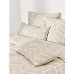 Beige White Patterned Cotton Pillowcase (Mirja) 40x80