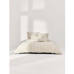 Beige White Patterned Cotton Pillowcase (Mirja) 40x80