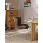 Brown Upholstered Dining Chair (Tess)
