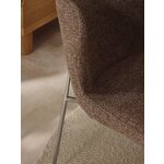Brown Upholstered Dining Chair (Tess)