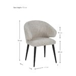 Light gray armchair (celia)