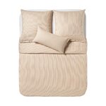 Beige Cotton Duvet Cover (Javon) 155x220
