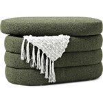 Tummanvihreä pieni verhoiltu penkki (Buklee)