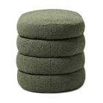 Tummanvihreä pieni verhoiltu penkki (Buklee)