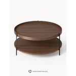 Rudas apvalus kavos staliukas (Renee)