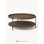 Rudas apvalus kavos staliukas (Renee)