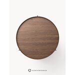 Rudas apvalus kavos staliukas (Renee)