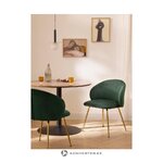 Roheline Samet Polsterdatud Tool (Luisa)