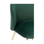 Zaļš samta polsterēts krēsls (luisa)