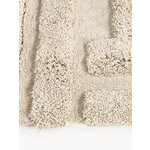 Light Beige High-Pile Patterned Carpet (Genève) 200x300