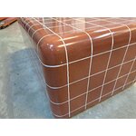 Terakotas krāsas dārza kafijas galdiņš (Doug)