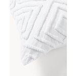 Белый узорчатый хлопковый пододеяльник (Phi) 135x200