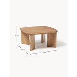 Brown Solid Wood Coffee Table (Willow)
