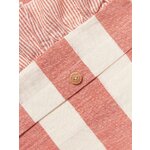 Striped Duvet Cover (Ruffled Linen-Cotton)135x200