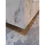 Coffee table with imitation marble (lesley) with small cosmetic flaws