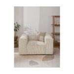 Gaiši bēšs atpūtas krēsls (lennon)