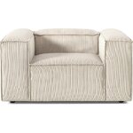 Gaiši bēšs atpūtas krēsls (lennon)