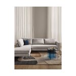 Gray velvet corner sofa (luna)
